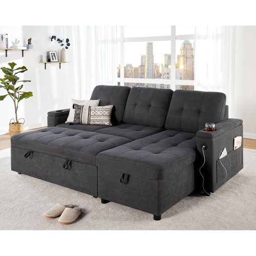 Surplus Sale Gencer 84'' Upholstered Sleeper Sofa 